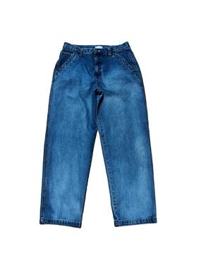 Utility Men's Jeans W32 L30 Baggy Skater Y2K Vintage 100% Cotton Denim Blue